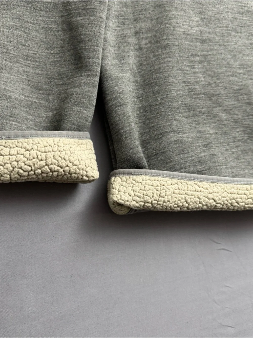 The North Face Gray Fleece Mock Neck Snap Pullover Sweatshirt Logo Men's L
